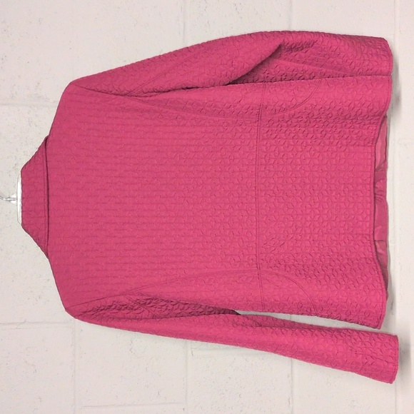Talbots Pink Quilted Jacket, Medium Petite, Magenta, EUC, Barn Coat, Quilted - Picture 5 of 5